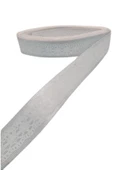 Tafta Dantel Görünümlü Kurdele Gri 25 mm 5 Metre - 2