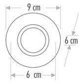 Cata Karanfil Dekoratif Cam Spot Yuvarlak CAT CT-6595 - 2