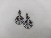 Hdmarketim Otantik Osmanlı Motifli Swarovski Taşlı Işıltılı Hürrem Sultan Modern Eskitme Küpe - 1