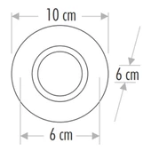 CATA Sümbül Dekoratif Cam Spot Yuvarlak CAT CT-6594 - 2