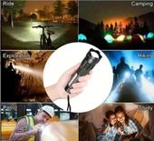 WellHise B15 Şarjlı Ledli Fosforlu EL Feneri - 2