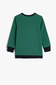 Koton Erkek Çocuk Baskılı Uzun Kollu Bisiklet Yaka Sweatshirt - 2