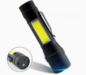 WellHise T6-19 Şarjlı Orta Boy EL Feneri Kamp Yürüyüş Feneri Su Geçirmez - 3