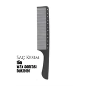 Berber Kuaför Saç Kesim Bukleli Saç Fön Wax Sonrası Tarak - 1