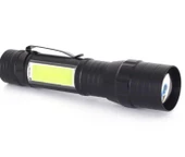 WellHise T6-19 Şarjlı Orta Boy EL Feneri Kamp Yürüyüş Feneri Su Geçirmez - 1