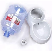 Kedi Köpek Hazneli Takviyeli Otomatik Su Kabı 3.5 Litre Mavi thumbnail 2