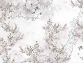 Soft Çiçek Çizim Desenli Duvar Kağıdı - 7