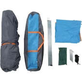 Tam Otomatik Su Ve Rüzgar Geçirmez Gölgelikli Tenteli 4 Kişilik Kamp Çadırı 215*215*145 Cm - 3