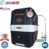 LİGHT GASTRO SİYAH BEYAZ 12 LİTRE 7 FİLTRE 14 AŞAMA SU ARITMA CİHAZI - 1