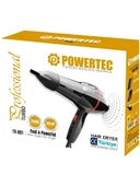 Powertec TR-801 Profesyonel Saç Kurutma & Fön Makinesi - Siyah - 4