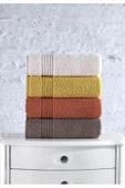 COTTON BOX 4760-CB HAVLU SETI PLUMP 4LU ARMURLU V-2 (MERCAN-SARI-KAHVE-BEJ) - 1