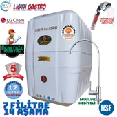 LİGHT GASTRO BEYAZ  MONTAJ DAHİL 12 LİTRE 7 FİLTRE 14 AŞAMA SU ARITMA CİHAZI thumbnail 1