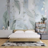 Soft Tüy Çizim Desenli Duvar Kağıdı - 2