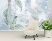 Soft Tüy Çizim Desenli Duvar Kağıdı - 6