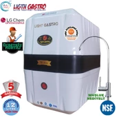 LİGHT GASTRO BEYAZ SİYAH MONTAJ DAHİL 12 LİTRE 7 FİLTRE 14 AŞAMA SU ARITMA CİHAZI thumbnail 1