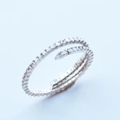 Zirkon Taşlı Sarmal Kelepçe thumbnail 4