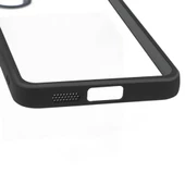 Samsung Galaxy S24 Plus Kılıf Kamera Korumalı Şeffaf Arka Yüzey New Roll Kapak thumbnail 2