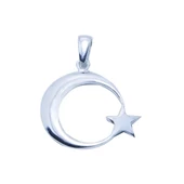 Ay Yıldız Gümüş Kolye Ucu thumbnail 1