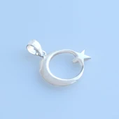 Ay Yıldız Gümüş Kolye Ucu thumbnail 2