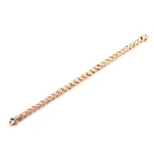 Balık Sırtı Zirkon Taşlı 925 Ayar Gümüş Bileklik thumbnail 1