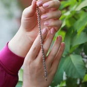 Elmas Montür Rose Gold Kaplama Su Yolu Gümüş Bileklik thumbnail 2