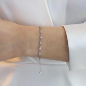 Baget Taşlı Gümüş Bileklik thumbnail 4