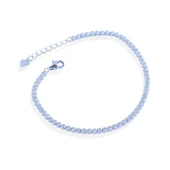 Su Yolu 1mm Zirkon Taşlı Gümüş Bileklik thumbnail 4