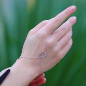 Ay Yıldız Zirkon Taşlı 925 Ayar Gümüş Şahmeran thumbnail 3