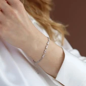 Baget Taşlı Gümüş Bileklik thumbnail 3