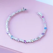 Renkli Zirkon Taşlı Krizent Su Yolu Bileklik thumbnail 3