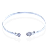 Fatma Ana Eli Sallantı Figürlü Gümüş Kelepçe thumbnail 3