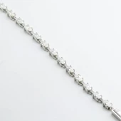 Sıra Taşlı Su Yolu Sky Diamond Gümüş Bileklik thumbnail 4