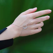 Ay Yıldız Zirkon Taşlı 925 Ayar Gümüş Şahmeran thumbnail 1