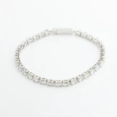 Baget Kesim Su Yolu Sky Diamond Gümüş Bileklik thumbnail 3