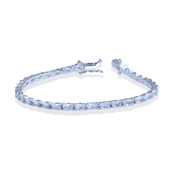 Elips Taşlı 925 Ayar Su Yolu Gümüş Bileklik thumbnail 4