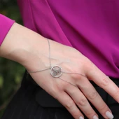 Zirkon Taşlı Osmanlı Tuğrası 925 Ayar Gümüş Şahmeran thumbnail 1