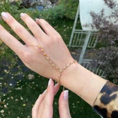 Rose Gold Kaplama Kehribar Taş 925 Ayar Gümüş Şahmeran thumbnail 1