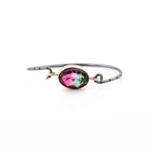 El İşi Tasarım Otantik Mistik Topaz Gümüş Bileklik thumbnail 1