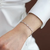 Baget Taşlı Gümüş Bileklik thumbnail 1