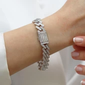 Fizyon Gurmet Taşlı Gümüş Bileklik thumbnail 4