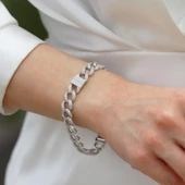 Zirkon Taşlı Gurmet Model Gümüş Bileklik thumbnail 1