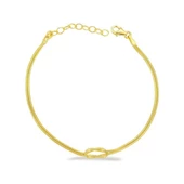 Gönül Bağı Modeli Düğüm Çift Gümüş Bileklik thumbnail 2