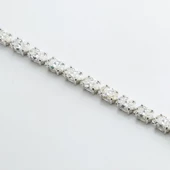 Mini Elips Su Yolu Sky Diamond Gümüş Bileklik thumbnail 4