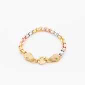 Kaplan Başlı Dorika Gümüş Bileklik thumbnail 2