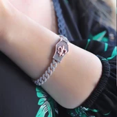 Zirkon Taşlı Gurmet Model Lale Armalı 925 Ayar Gümüş Bileklik thumbnail 1