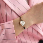 Barok İnci Otantik Gümüş Kelepçe thumbnail 1