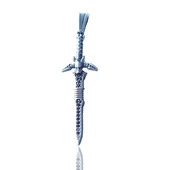 Keçi Başlı Kılıç Gümüş Erkek Kolye Ucu thumbnail 1