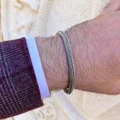 Oksitli Tilki Kuyruğu Gümüş Bileklik thumbnail 1