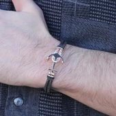 Çapa Zirkon Taşlı Gümüş Kazaziye Bileklik thumbnail 1