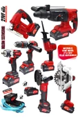 RETOOLS 7'Lİ SET KIRIMIZI( DEKUPAJ+DAİRE TESTERE+TİLKİ KUYRUĞU) - 1